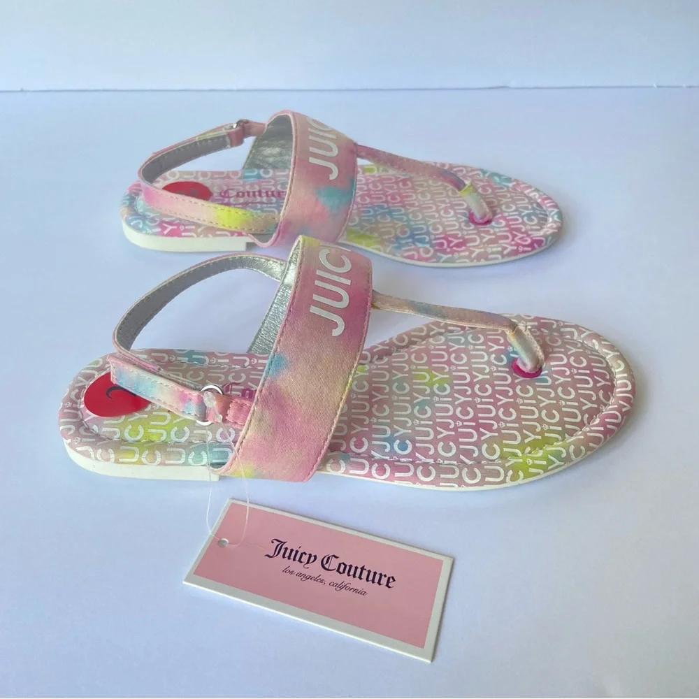 Juicy Couture Del Mar Sandals Tie Dye Size 2